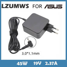 Адаптер питания 19V 2.37A 45W 3,0*1,1mm для ноутбука Asus Zenbook C200 UX21 UX21E UX31E UX31K UX32 UX42E ADP-45AW 2024 - купить недорого
