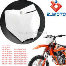 Мотоцикл эндуро номерной знак для KTM 150 250 300 SX XC XC-W 350 450 500 EXC-F 2017 Байк Передняя именная пластина пластиковая крышка 2024 - купить недорого