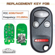 KEYECU-llave de transmisor de Control remoto, accesorio para Honda Accord 1998 -2002 FCC: KOBUTAH2T 2024 - compra barato