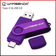 WANSENDA-unidad Flash USB 3,0 tipo C, Pendrive 2 en 1 de alta velocidad, OTG, 512GB, 256GB, 128GB, 64GB, 32GB, 16GB 2024 - compra barato