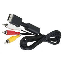 1,8 м игровой Аудио Видео AV кабель для 3 RCA ТВ адаптер провод для Sony PlayStation PS2 PS3 консольные кабели 50 шт. 2024 - купить недорого