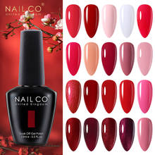 NAILCO Gel Nail Polish 15ml Dark Red Blood Colors Series Nails Art Glitter Manicure UV Lakiery Hybrydowe Vernis Nails Gel Design 2024 - buy cheap
