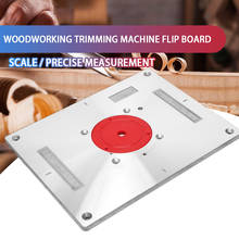 Woodworking Slotting Wood Milling Guide Multifunction Aluminum Router Table Insert Plate Wood Tool Trimming Machine Flip Plate 2024 - buy cheap