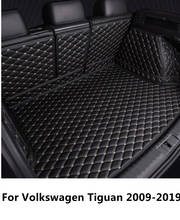Полный комплект, водонепроницаемый коврик для багажника автомобиля SJ, задний багажник для Volkswagen VW Tiguan 2009-19 2024 - купить недорого