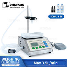 ZONESUN-máquina de llenado y pesaje de líquidos, ZS-DP611W de un solo cabezal, botella de agua, agua, aceite, Perfume, 0,03-5kg 2024 - compra barato