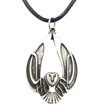Dainty Owl Pendant Irish Bird Knot Irish Animal Jewlery Vintage Necklace With Black Brown Rope Chain Witch Jewelry 2024 - buy cheap