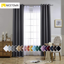 NICETOWN Blackout Window Curtains Drapes for Living Room Grommet Rod Pocket Hooks Top Spring Decorations Gift for Home Drapes 2024 - buy cheap