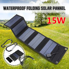 Panel Solar plegable para exteriores, cargador de batería de energía móvil, monocristalino, resistente al agua, 25W 2024 - compra barato