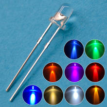 Kit de surtido de diodos emisores de luz, accesorio de bombilla Led, componente electrónico, redondo, blanco, rojo, amarillo, azul, verde, F3, 3mm, 1000 Uds. 2024 - compra barato