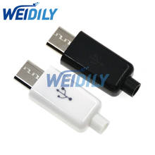 5 шт. черный + 5 шт. Белый Micro USB 5-контактный Штекерный разъем для сварки данных OTG линейный интерфейс DIY кабель для передачи данных Аксессуары 2024 - купить недорого