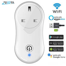 WiFi Tuya Smart Power UK Plug Socket with USB Charging Timer Switch Remote Control Outlet work Alexa Echo Google Assistant IFTTT 2024 - buy cheap