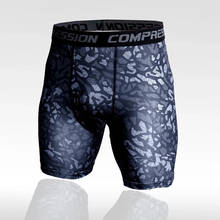 Shorts de compressão elástico masculino, para corrida, academia, musculação, malhação 2024 - compre barato