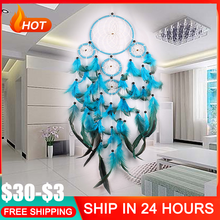 Handmade Indian Dream Catcher Hanging with Rattan Bead Feathers Wall Car  Decoration Ornament Dreamcatcher 2024 - buy cheap