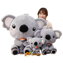 Plush Koala Holding Stump 30-70cm Fuzzy Cartoon Stuffed Animal Cute Children Comforting Plushie 2024 - buy cheap