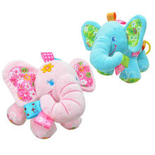 Chocalhos infantil de elefante, 15cm x 24cm, cor azul, rosa, carrinho de berço, brinquedo suspenso, chocalho de mão, boneca de pelúcia, suspenso na cama, wj175 2024 - compre barato