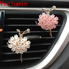 Car Aroma Diffuser Fragrance for Car Flavoring Air Fresheners Auto Perfume Car Smell Vent Clip Ballet Bling Car Accessory Girls 2024 - buy cheap