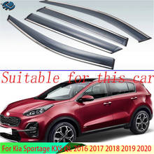 For Kia Sportage KX5 QL 2016 2017 2018 2019 2020 Plastic Exterior Visor Vent Shades Window Sun Rain Guard Deflector 2024 - buy cheap