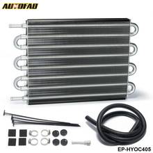 Universal 8 Row Aluminum Heavy Duty Transmission Oil Cooler Auto Manual Radiator Converter AF-HYOC405 2024 - buy cheap