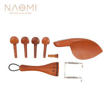 NAOMI Jujube Wood Violin Chin Rest For 4/4 Violin Chin Rest Chinrest Jujube Wood W/Tuning Peg Tailpiece Violin Accessories 2024 - buy cheap