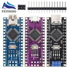 1 pces mini usb com o bootloader nano 3.0 controlador compatível para arduino ch340 usb driver 16 mhz nano v3.0 atmega328p 2024 - compre barato