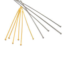 100pcs Stainless Steel Flat Head Pin Gold Plated 15mm 20mm 25mm 30mm 35mm 40mm 45mm Headpin Needle for DIY Jewerly Findings 2024 - buy cheap