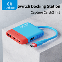 Hagibis Switch TV Dock Portable Docking Station For Nintendo Switch Macbook Pro Type-c to 4K HDMI-compatible USB C Capture Card