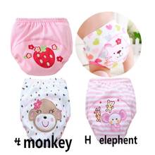 4pc/Lot Pink Series Waterproof Baby Girls Potty Training Pant Infant Underwear Panties Newborn Underclothing Suit 6 To 10kg 2024 - buy cheap