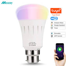 WiFi Smart LED Bulb B22 Bayonet RGB Color Changing Light Bulbs 9W Equivalent A19 Room Lamp Remote Control By Alexa Google Home 2024 - buy cheap