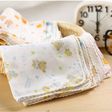 10PCS Baby Feeding Towel Teddy Bear Bunny Dot Chart Printed Children Small Handkerchief Gauze s Nursing  YYT308 2024 - купить недорого