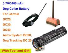 Batería de 3400mAh para Garmin, Pila de 10806 mAh, para Garmin DC20, DC30, DC40, DC 20, 00.010, 10806, 01.010, 10806, 20.361, 00029 2024 - compra barato
