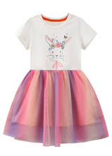 Vestido de algodón con bordado para niñas pequeñas, traje de princesa, ropa de bebé 2024 - compra barato