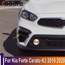 Para kia forte k3 2019 2020 chrome maçaneta da porta de fibra carbono capa guarnições decoração do carro acessórios exteriores 2024 - compre barato