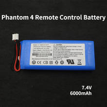 Pacote de baterias de controle remoto, 6000mah/7.4v) para dji phantom 3 pro/3 avançado/4/4 avançado/4 pro/4 pro v2.0/inspire 1/inspire 2 2024 - compre barato