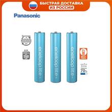 Panasonic BK-4LCCE/3DE Аккумуляторы eneloop lite 550 мАч AAA DECT BL3. Оптимальное сочетание высокой емкости и большого количества циклов заряд / разряд – до 3 000 раз. Сохраняют до 70% энергии после 10 лет хранения.
