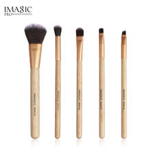 IMAGIC  5pcs Professional  Makeup Brushes Metal Tube Set Foundation Blending Face Brush Makeup Tools 2024 - buy cheap