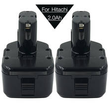 2 Упак. 2000mAh 12V 2.0Ah аккумуляторная батарея для Hitachi EB1214S EB1220BL EB1212S EB1230X EB1233X WR12DMR CD4D DH15DV 2024 - купить недорого