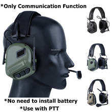 Тактическая гарнитура с PTT Shooting Earmuff, уличная спортивная Защитная гарнитура, военные гарнитуры 2024 - купить недорого