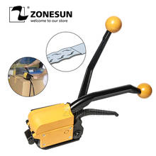 ZONESUN Portable A333 Buckle-free Steel Strapping Tool Sealless Combination A333 Steel Strap Tool Manual Box Strapping Machine 2024 - buy cheap