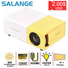 Salange Mini Projector YG300 Pro LED Supported 1080P Full HD Portable Beamer Audio HDMI USB Video Projetor 2024 - buy cheap