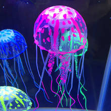 Artificial Swim Glowing Effect Jellyfish Aquarium Decoration Fish Tank Underwater Plant Luminous Ornament Aquatic Landscapes 2024 - buy cheap