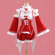 Anime Re Life In A Different World From Zero Cosplay Dress Set Costume Christmas Rem Ram Cos Costume Set Lolita Maid Full Set 2024 - buy cheap