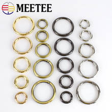 Meetee 10/50pcs 16/20/25/32/38/50mm Metal Spring O Ring Openable Keyring Bag Belt Strap Chain Buckles Snap Clasp Leather Craft 2024 - buy cheap