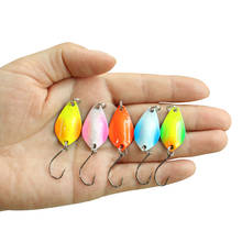 Spoon Fishing Lure 2g/1g Metal Spoon Bait Isca Artificial Fishing Bait Pesca Fishing Tackle Trout Lure 2024 - buy cheap