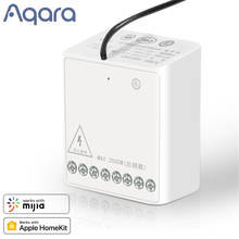 Aqara-switch relé sem fio, controlador de módulo de controle bidirecional, temporizador inteligente, 2 canais, compatível com homekit e mijia app 2024 - compre barato