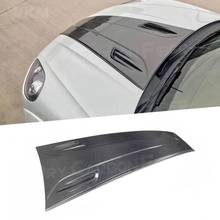 Capa dianteira do motor de fibra de carbono ventilação de ar meio guarnição decalque capa para porsche macan 2014-2018 frp tampa da capota decoração exterior 2024 - compre barato