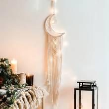 Hot Sales Woven Tapestry Cotton Rope Tassel Tapestry Star Moon Wall Hanging Tapestry Nordic House Living Room Decoration 2024 - buy cheap