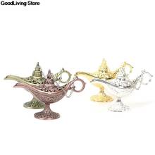 1PC Vintage Retro Hollow Out Fairy Tale Aladdin Magic Lamp Tea Pot Genie Lamp Toy For Home Decoration Ornaments Gift 2024 - buy cheap