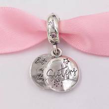 Colgante Forever Sisters de plata esterlina 925, cuentas colgantes, aptas para pulseras, brazaletes, collar, colgantes, DIY 2024 - compra barato