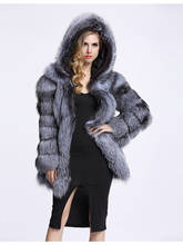 ZADORIN Streetwear Faux Fur Coat Winter Jacket Women Fashion Thick Warm Faux Fur Jackets With Hooded Women Clothing Outerwear 2024 - buy cheap