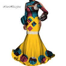 Bazin Riche African Print Evening Long Dresses Dashiki African Clothes lantern Sleeve Dresses African Dresses for Women WY4580 2024 - buy cheap